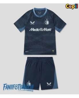 Feyenoord Echipament de Fotbal Replică 2025-26 Copii Deplasare (+ Șorturi)